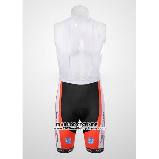 2012 Maillot Ciclismo Katusha Blanc et Orange Manches Courtes et Cuissard